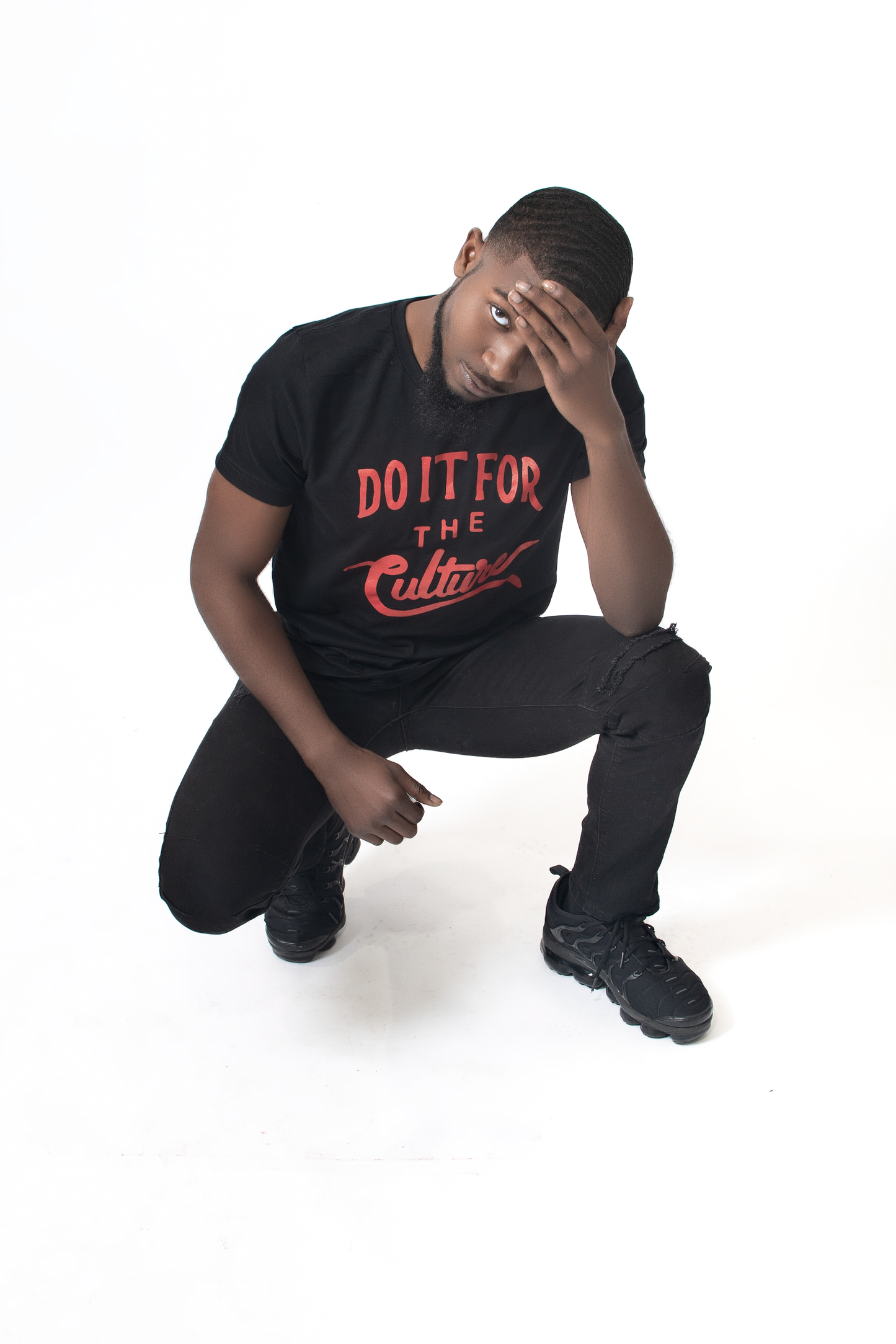 DO IT FOR THE CULTURE- BLACK & RED - UNISEX FIT