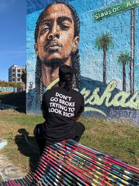 DON’T GO BROKE BLACK UNISEX FIT