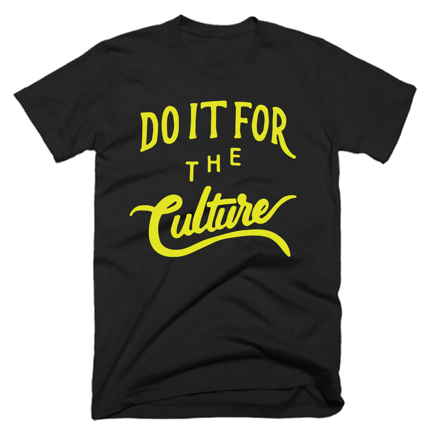 DO IT FOR THE CULTURE- BLACK & NEON- UNISEX FIT